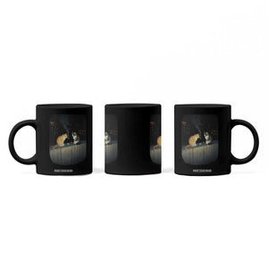 Funny Smoking Cat Coffee Mug Retro 90s Grunge Kitty Streetwear Meme TS10 Print Your Wear