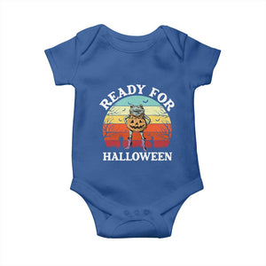Funny Halloween Frog Baby Onesie Retro Spooky Season Funny Frogs Costume TS10 Royal Blue Print Your Wear