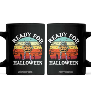 Funny Halloween Frog Coffee Mug Retro Spooky Season Funny Frogs Costume TS10 Black Print Your Wear