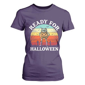 Funny Halloween Frog T Shirt For Women Retro Spooky Season Funny Frogs Costume TS10 Purple Print Your Wear