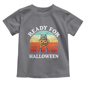 Funny Halloween Frog Toddler T Shirt Retro Spooky Season Funny Frogs Costume TS10 Charcoal Print Your Wear