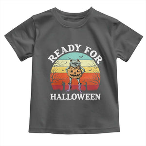 Funny Halloween Frog Toddler T Shirt Retro Spooky Season Funny Frogs Costume TS10 Dark Heather Print Your Wear