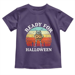 Funny Halloween Frog Toddler T Shirt Retro Spooky Season Funny Frogs Costume TS10 Purple Print Your Wear