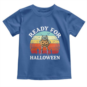 Funny Halloween Frog Toddler T Shirt Retro Spooky Season Funny Frogs Costume TS10 Royal Blue Print Your Wear