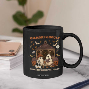 Gilmore Ghouls Halloween Coffee Mug Retro Book Lover Cute Ghost Fall Pumpkin TS10 Print Your Wear