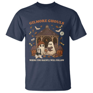 Gilmore Ghouls Halloween T Shirt Retro Book Lover Cute Ghost Fall Pumpkin TS10 Navy Print Your Wear