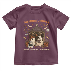 Gilmore Ghouls Halloween Toddler T Shirt Retro Book Lover Cute Ghost Fall Pumpkin TS10 Maroon Print Your Wear