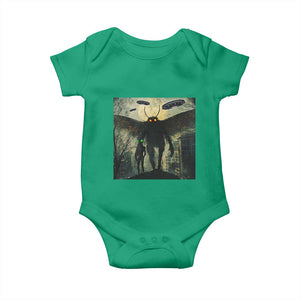 Mothman Aliens Baby Onesie Funny Cryptid Alien UFO TS10 Irish Green Print Your Wear