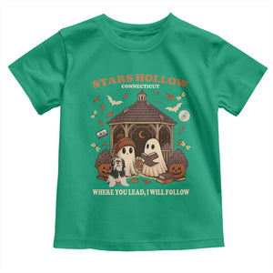 Halloween Stars Hollow Toddler T Shirt Retro Book Lover Cute Ghost Fall Pumpkin TS10 Irish Green Print Your Wear