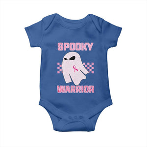 Breast Cancer Halloween Baby Onesie Ghost Wear Pink Ribbon Spooky Warrior TS10 Royal Blue Print Your Wear