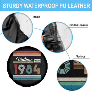 1984 Retro Birthday Spare Tire Cover Vintage 42th Birthday Gift Classic 90s Style TS10 Print Your Wear