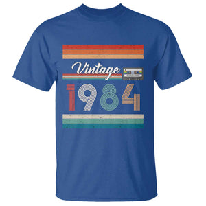 1984 Retro Birthday T Shirt Vintage 42th Birthday Gift Classic 90s Style TS10 Royal Blue Print Your Wear