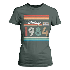 1984 Retro Birthday T Shirt For Women Vintage 42th Birthday Gift Classic 90s Style TS10 Dark Forest Green Print Your Wear