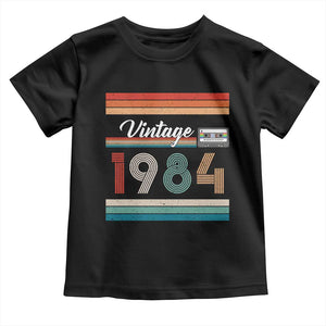 1984 Retro Birthday Toddler T Shirt Vintage 42th Birthday Gift Classic 90s Style TS10 Black Print Your Wear