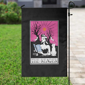 The Reader Tarot Garden Flag Witch Reading Book Club Occult Cat Mom TS10 Print Your Wear
