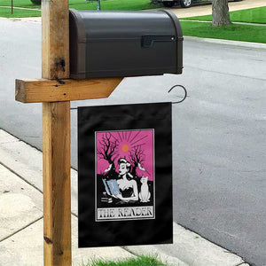 The Reader Tarot Garden Flag Witch Reading Book Club Occult Cat Mom TS10 Print Your Wear