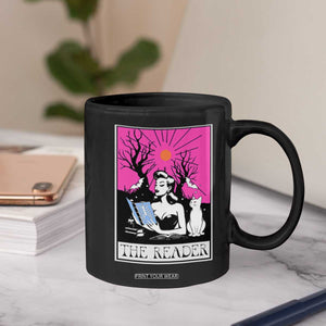 The Reader Tarot Coffee Mug Witch Reading Book Club Occult Cat Mom TS10 Print Your Wear