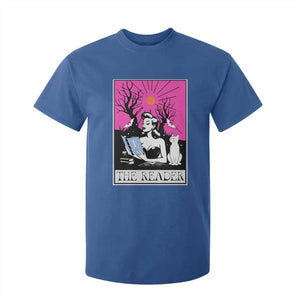 The Reader Tarot T Shirt For Kid Witch Reading Book Club Occult Cat Mom TS10 Royal Blue Print Your Wear