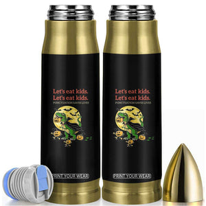 Grammar English Teacher Bullet Tumbler Funny Halloween Dinosaurs Pumpkin Punctuation Saves Lives TS10 Black Print Your Wear
