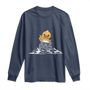 Duck Offroad Car Long Sleeve Shirt Funny Off Roading ATV Off Road TS10 Navy Print Your Wear