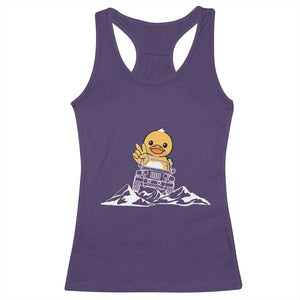 Duck Offroad Car Racerback Tank Top Funny Off Roading ATV Off Road TS10 Purple Print Your Wear