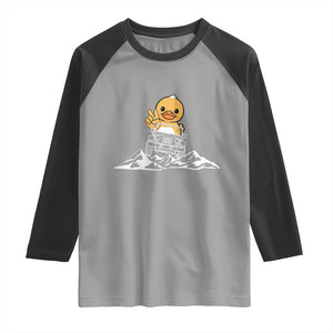 Duck Offroad Car Raglan Shirt Funny Off Roading ATV Off Road TS10 Sport Gray Black Print Your Wear