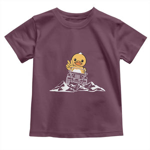 Duck Offroad Car Toddler T Shirt Funny Off Roading ATV Off Road TS10 Maroon Print Your Wear