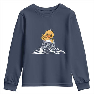 Duck Offroad Car Youth Sweatshirt Funny Off Roading ATV Off Road TS10 Navy Print Your Wear