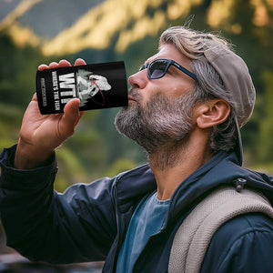 WTF Where's The Fish 4 in 1 Can Cooler Tumbler Funny Fishing Gifts Bigfoot Sasquatch TS10 Print Your Wear