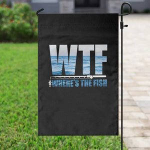 WTF Where's The Fish Garden Flag Funny Fishing Gifts Fathers Day TS10 Print Your Wear