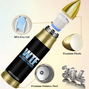 WTF Where's The Fish Bullet Tumbler Funny Fishing Gifts Fathers Day TS10 Print Your Wear