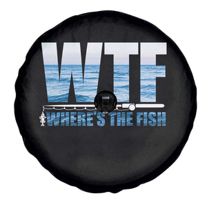 WTF Where's The Fish Spare Tire Cover Funny Fishing Gifts Fathers Day TS10 Print Your Wear
