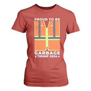 Donald Trump 2024 T Shirt For Women Proud To Be Garbage TS10 Red Print Your Wear