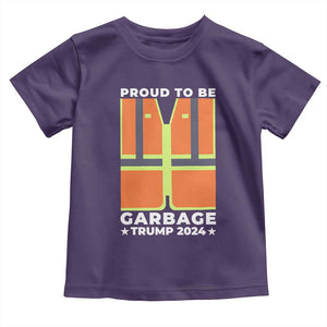 Donald Trump 2024 Toddler T Shirt Proud To Be Garbage TS10 Purple Print Your Wear