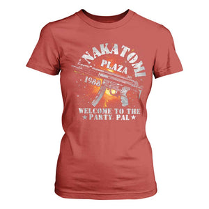 Nakatomi Plaza Christmas Party T Shirt For Women 1988 Welcome To The Party Pal 80'S Die Movie Bruce TS10 Red Print Your Wear
