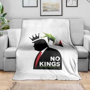 Funny Christmas No Kings in America Throw Blanket TS10 Print Your Wear