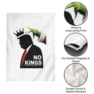 Funny Christmas No Kings in America Garden Flag TS10 Print Your Wear