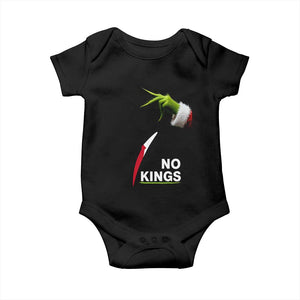 Funny Christmas No Kings in America Baby Onesie TS10 Black Print Your Wear