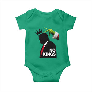 Funny Christmas No Kings in America Baby Onesie TS10 Irish Green Print Your Wear