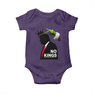 Funny Christmas No Kings in America Baby Onesie TS10 Purple Print Your Wear