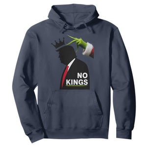 Funny Christmas No Kings in America Hoodie TS10 Navy Print Your Wear