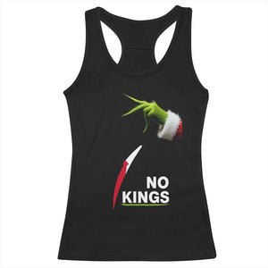 Funny Christmas No Kings in America Racerback Tank Top TS10 Black Print Your Wear