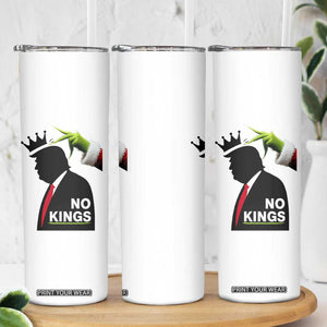 Funny Christmas No Kings in America Skinny Tumbler TS10 Print Your Wear