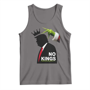 Funny Christmas No Kings in America Tank Top TS10 Deep Heather Print Your Wear