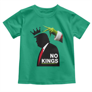 Funny Christmas No Kings in America Toddler T Shirt TS10 Irish Green Print Your Wear