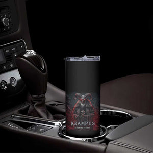 Krampus Is Coming To Town Skinny Tumbler Gothic Dark Xmas Gift Horror Holiday TS10 Print Your Wear