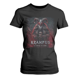 Krampus Is Coming To Town T Shirt For Women Gothic Dark Xmas Gift Horror Holiday TS10 Black Print Your Wear