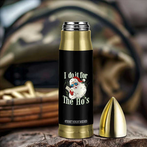 I Do It For The Hos Bullet Tumbler Rude Offensive Christmas Santa Face Retro Bootleg TS10 Print Your Wear