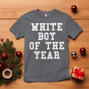 White Boy Of The Year T Shirt Funny Gift For Him TS10 Charcoal Print Your Wear