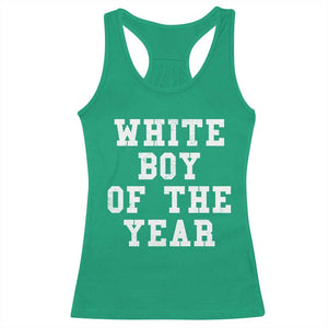White Boy Of The Year Racerback Tank Top Funny Gift For Him TS10 Irish Green Print Your Wear